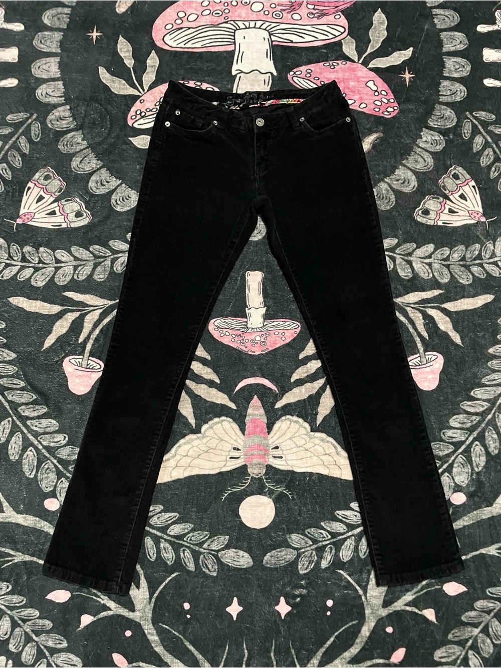 Spoon Jeans Black Skinny Corduroy Pants